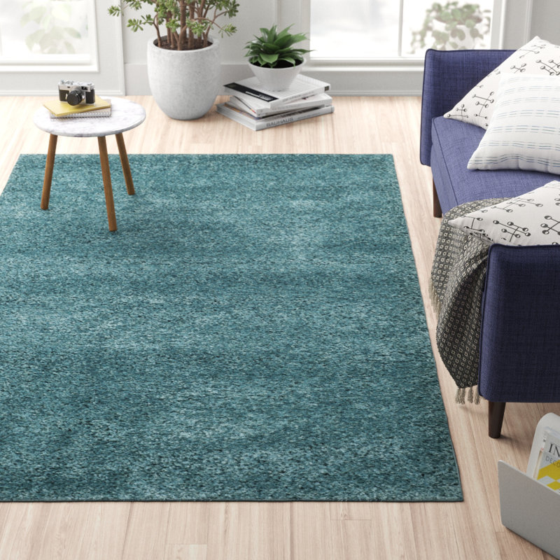 Zipcode Design™ Starr Hill Aqua Blue Area Rug & Reviews Wayfair